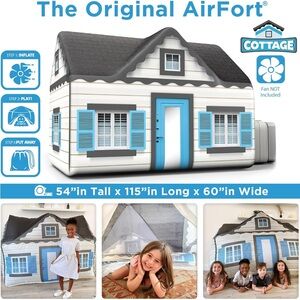 Cottage Playhouse - Blue and White